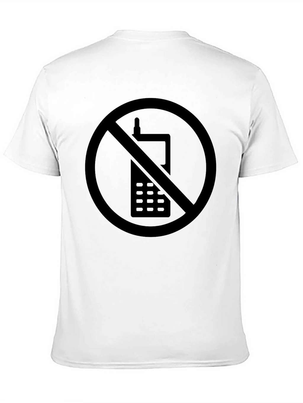 No Cellphone Zone Black T-Shirt - Modern Statement Tee