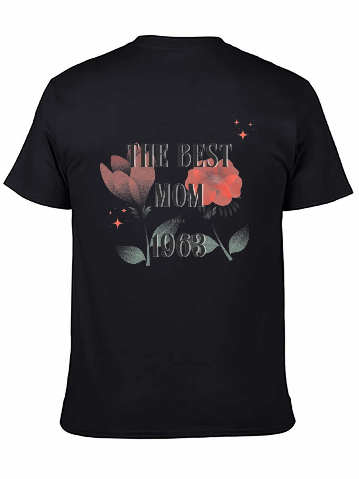 Best Mom 1963 Floral Graphic T-Shirt