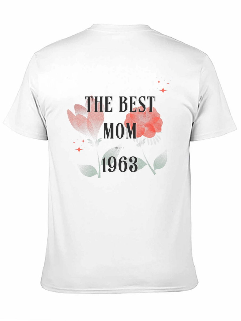 Best Mom 1963 Floral Graphic T-Shirt