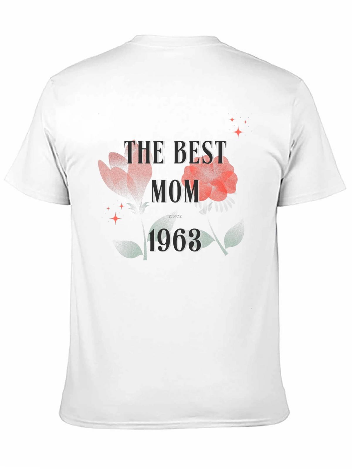 Best Mom 1963 Floral Graphic T-Shirt