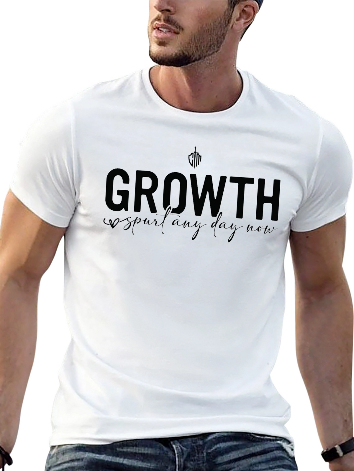 Growth Spur Any Day Now Black T-Shirt