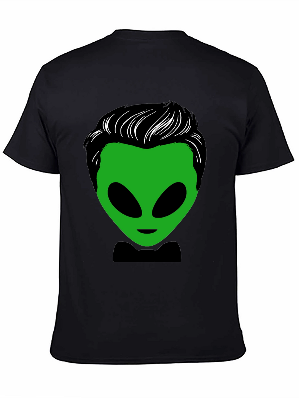 Alien with Hair T-Shirt - Unique Graphic Tee