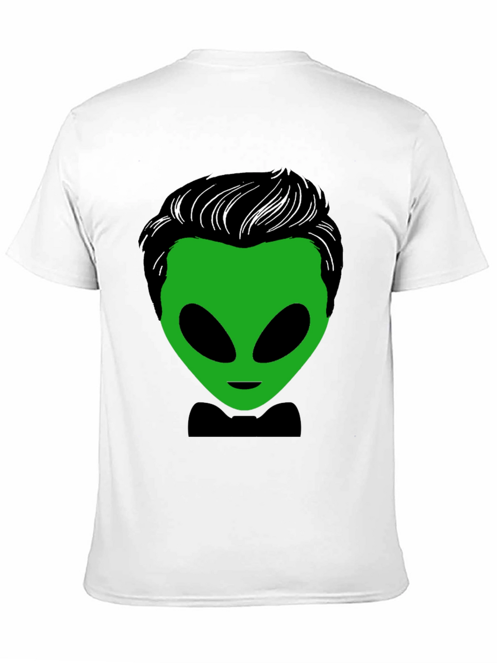 Alien with Hair T-Shirt - Unique Graphic Tee
