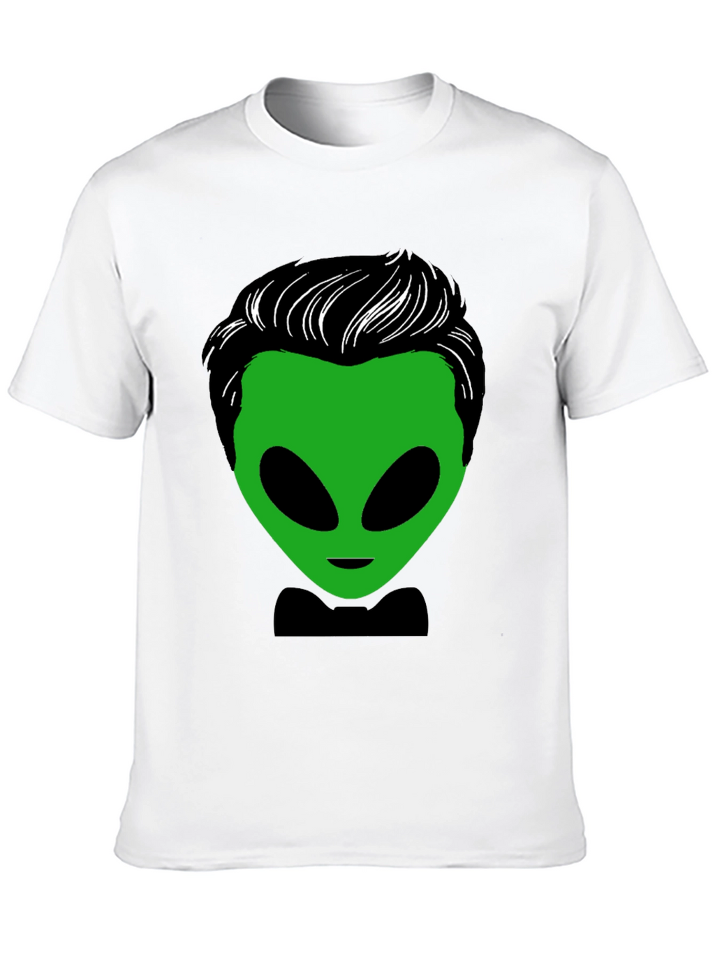 Alien with Hair T-Shirt - Unique Graphic Tee