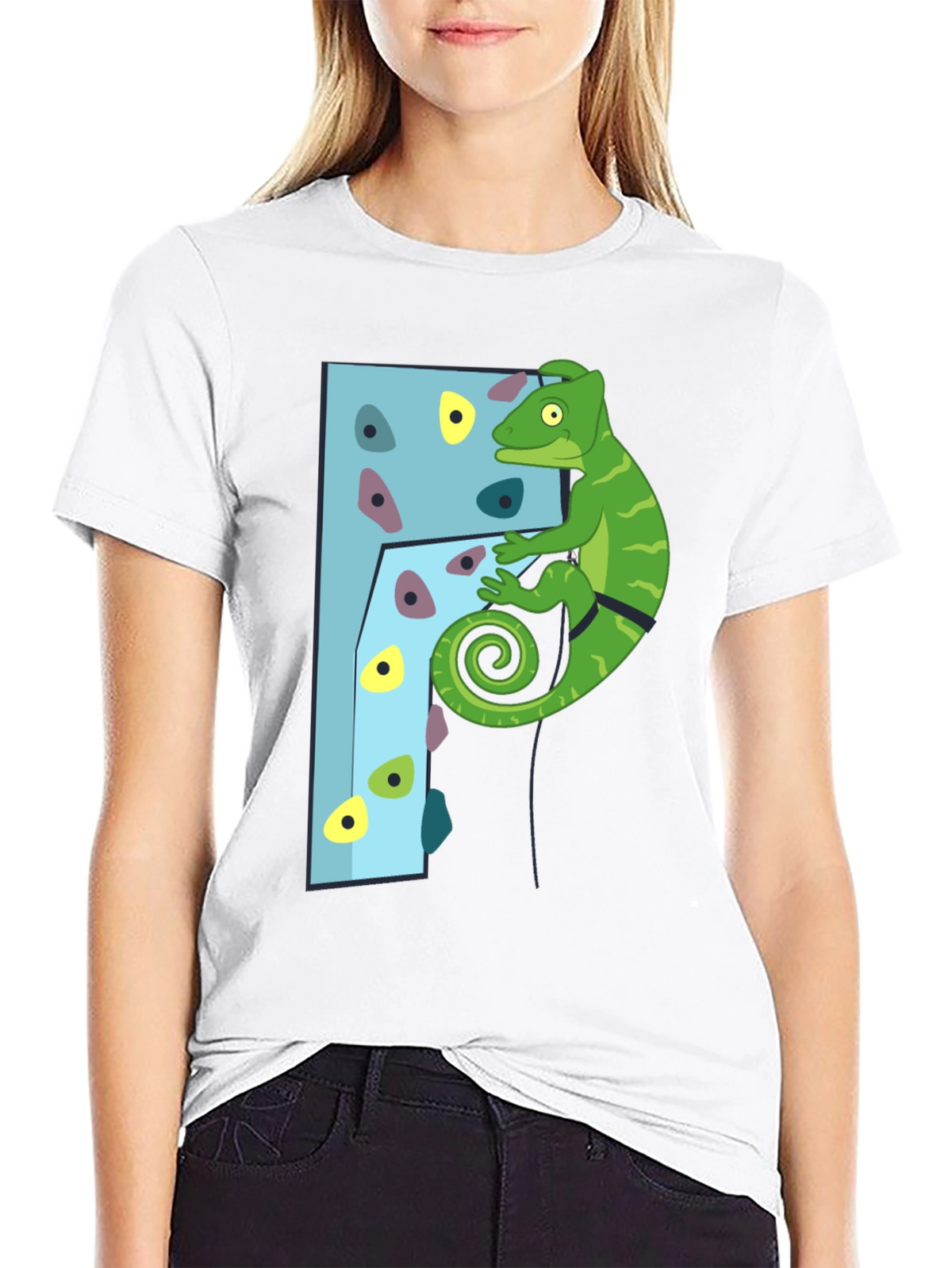 Climbing Chameleon T-Shirt - Fun Adventure Tee