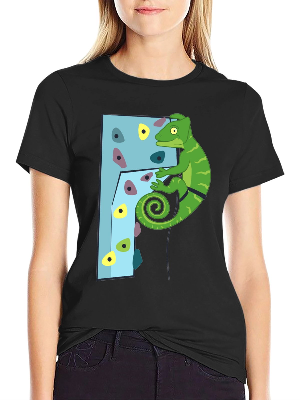 Climbing Chameleon T-Shirt - Fun Adventure Tee