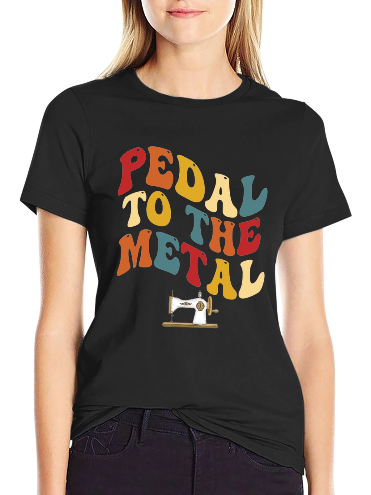 Pedal to the Metal Retro Sewing T-Shirt
