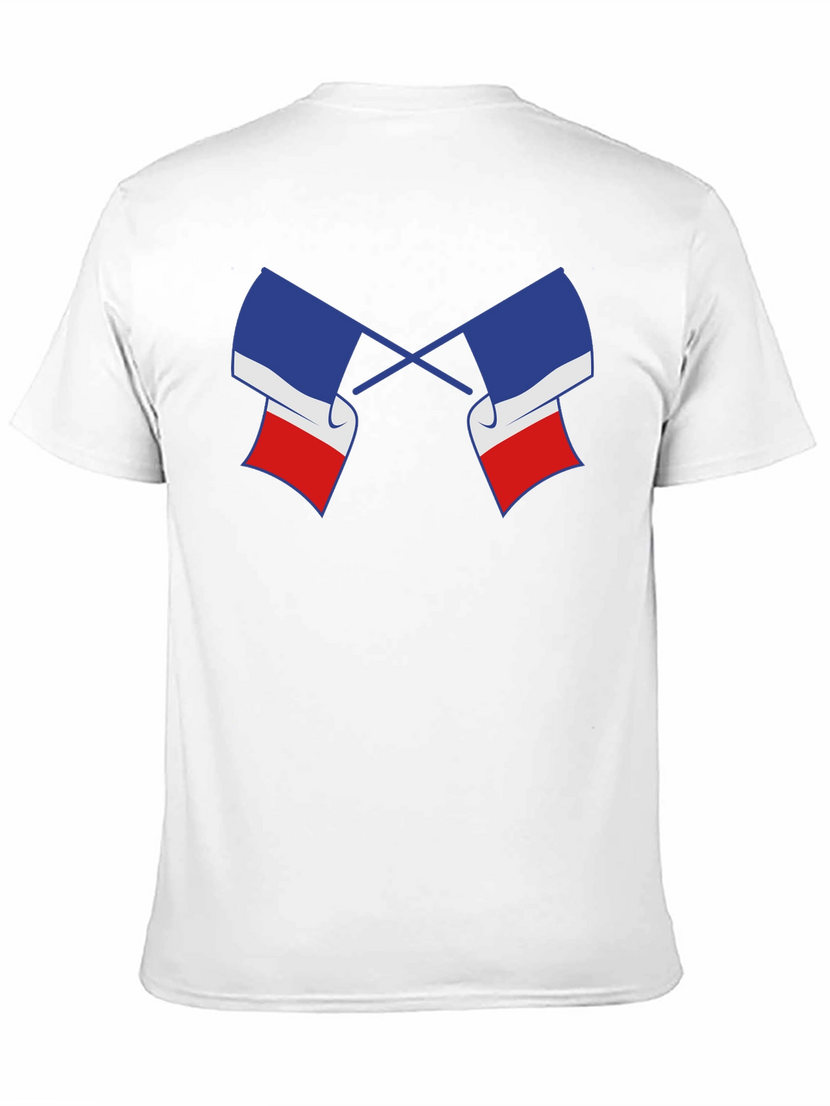 Crossed French Flag Graphic Tee