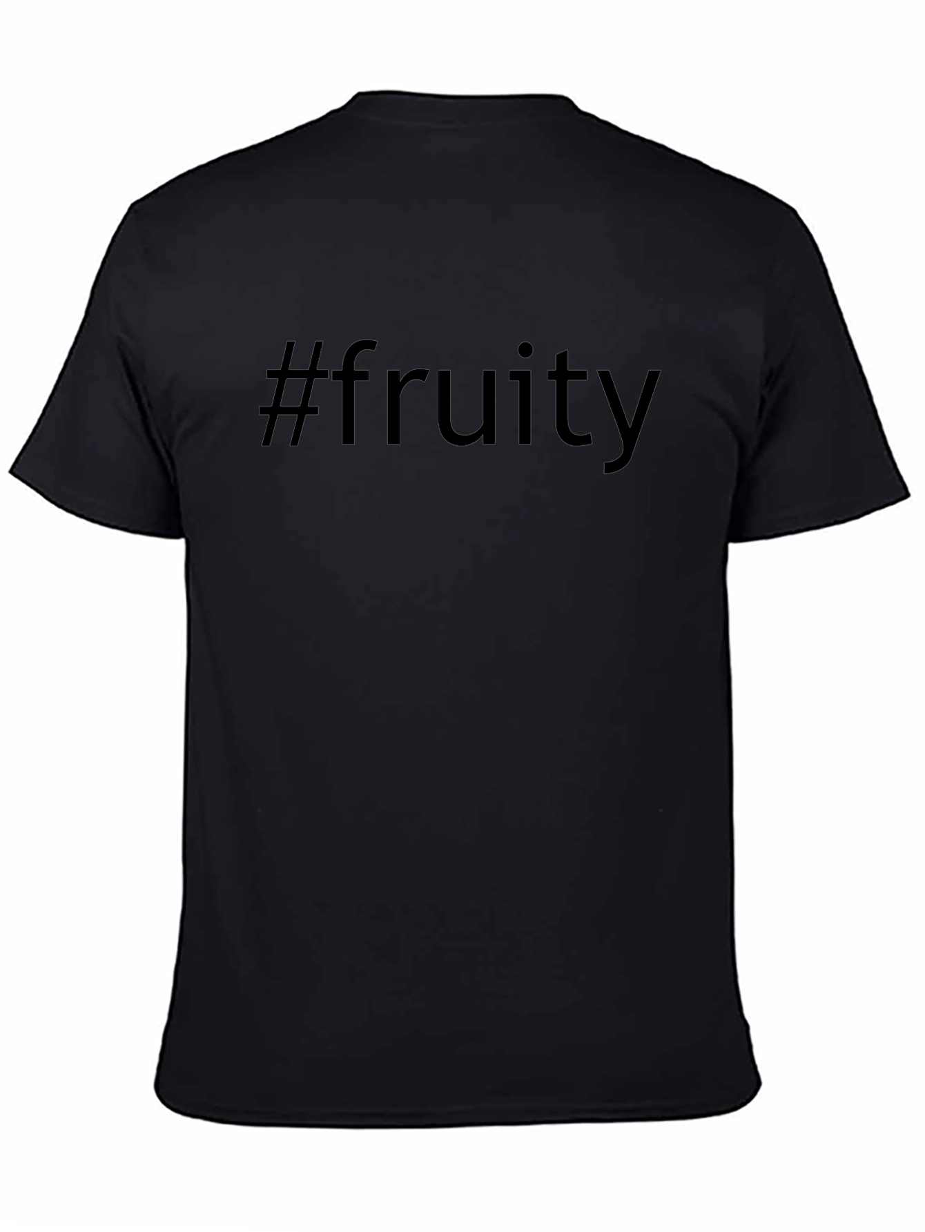 #fruity Black T-Shirt - Casual Style Tee