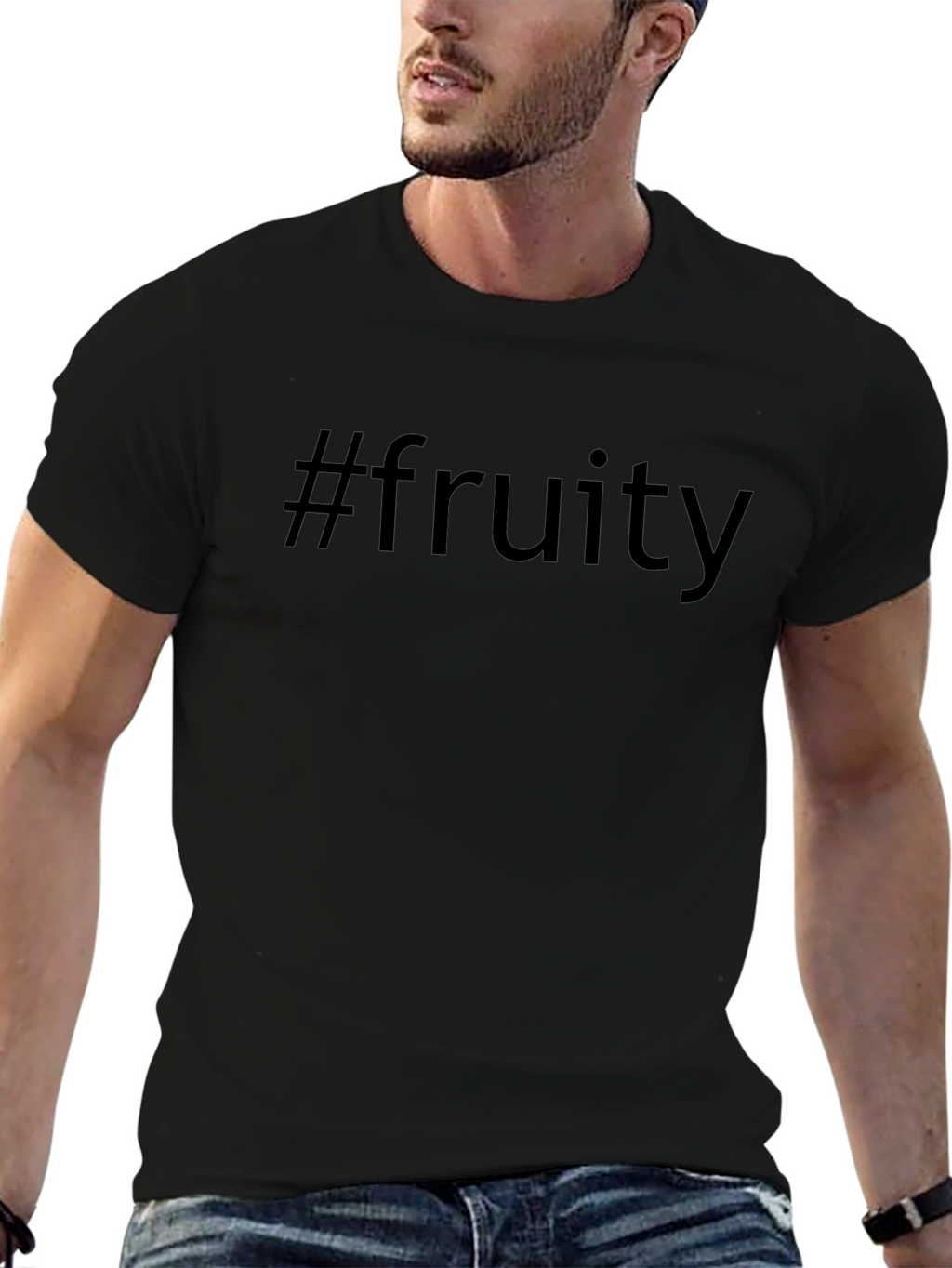 #fruity Black T-Shirt - Casual Style Tee