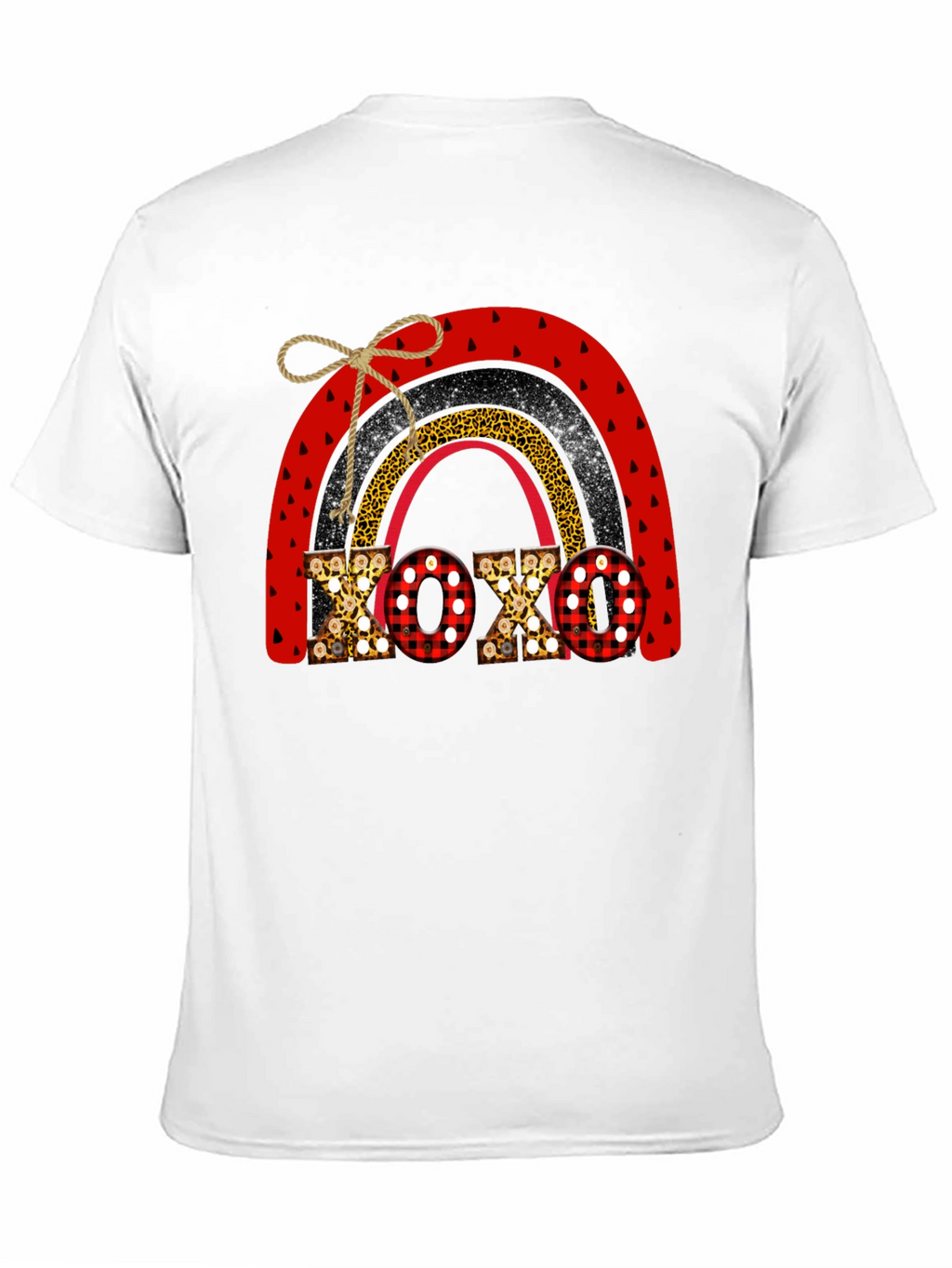 XOXO Valentine Rainbow Graphic Tee