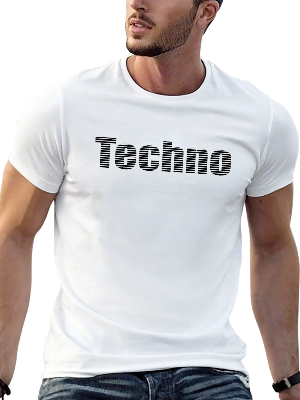 Black Techno T-Shirt - Urban Style