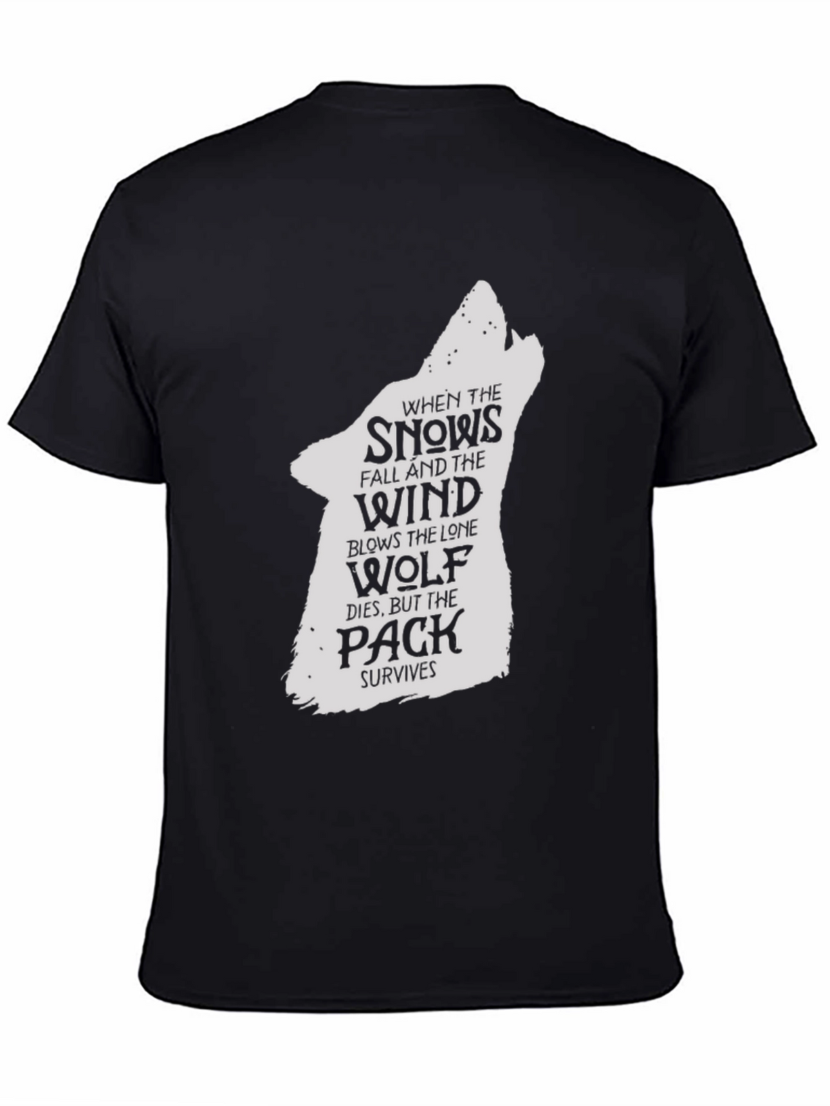 Lone Wolf Pack T-Shirt - Game of Thrones Style