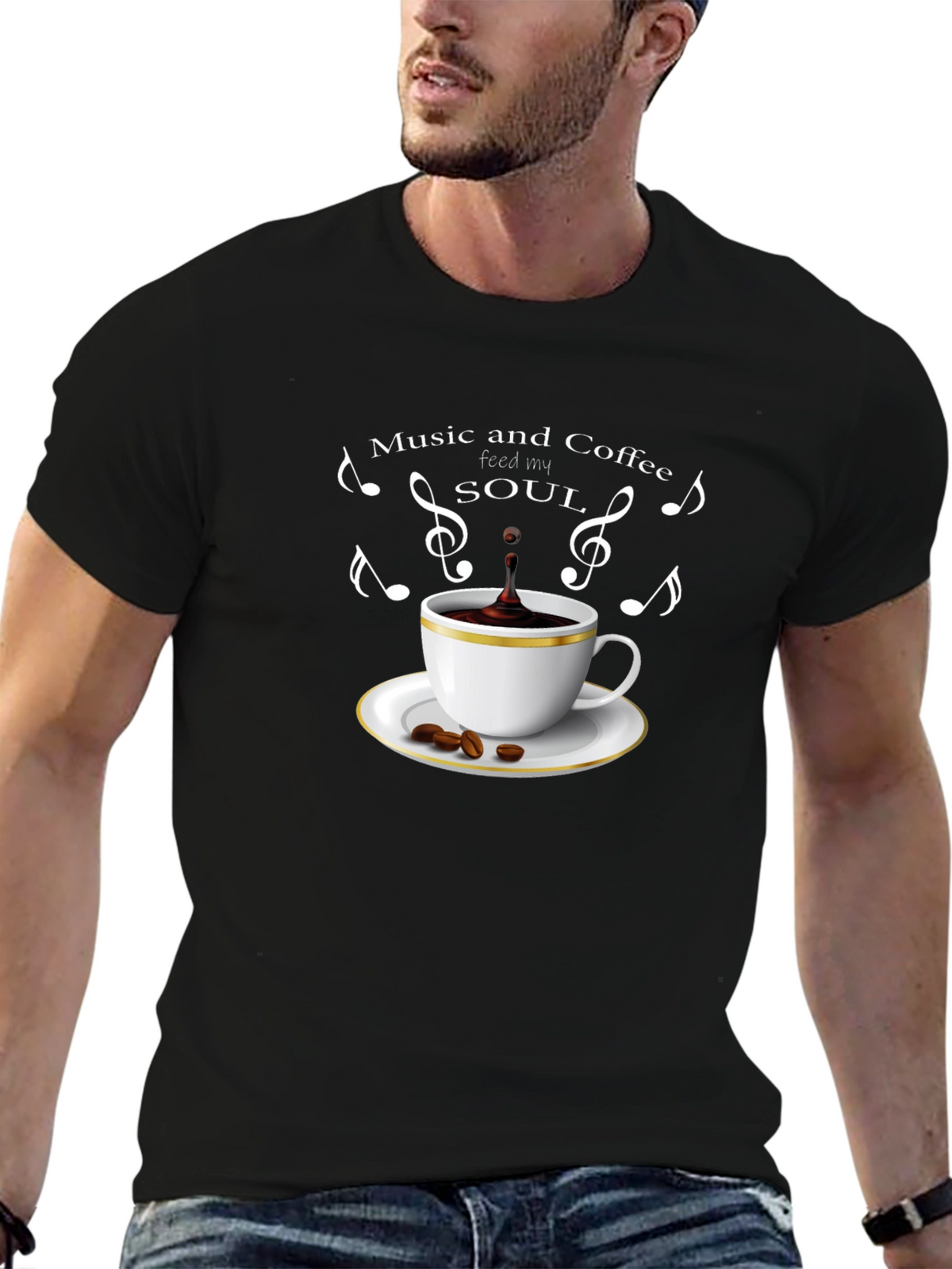 Music and Coffee Graphic Tee