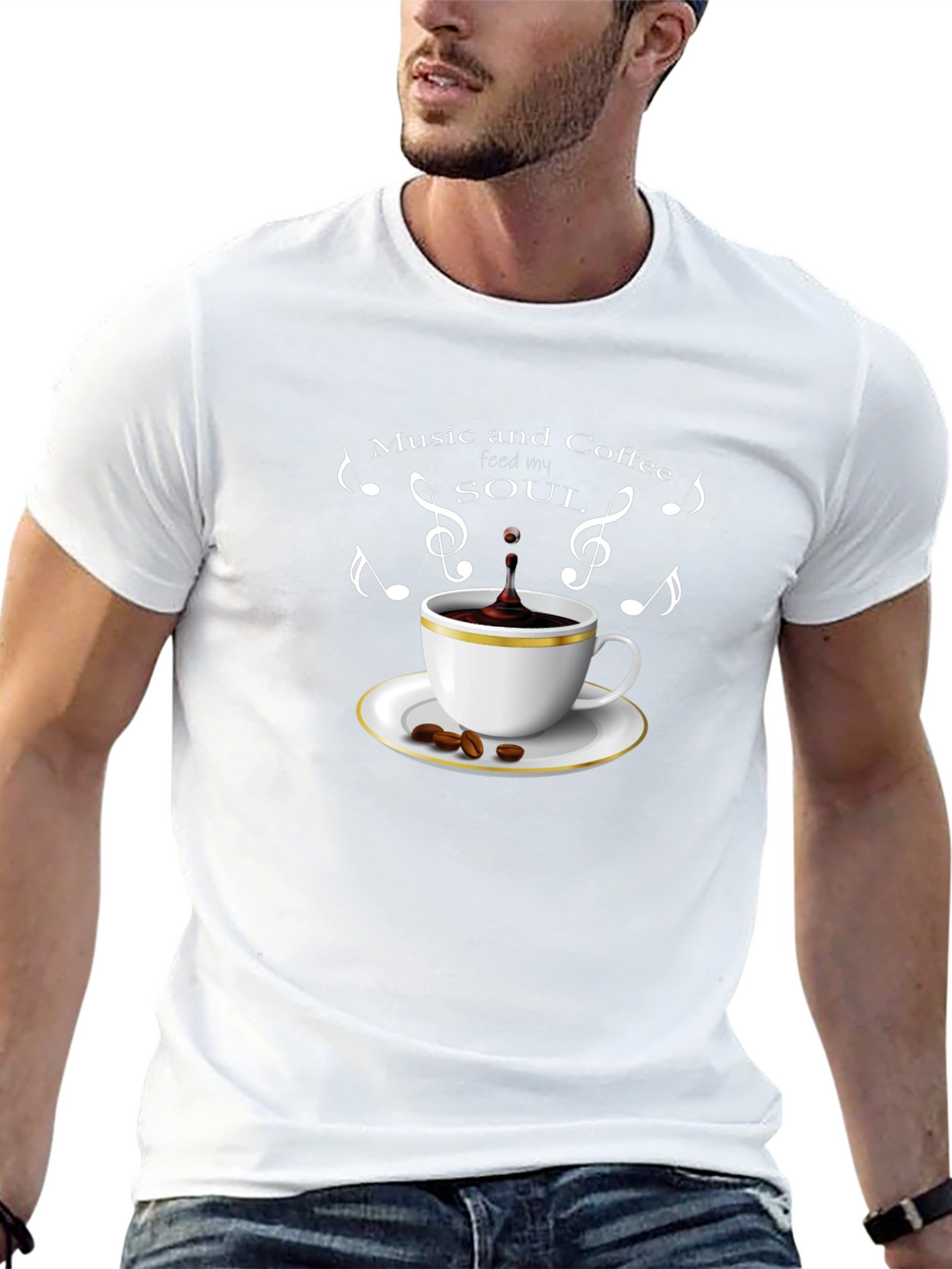 Music and Coffee Graphic Tee