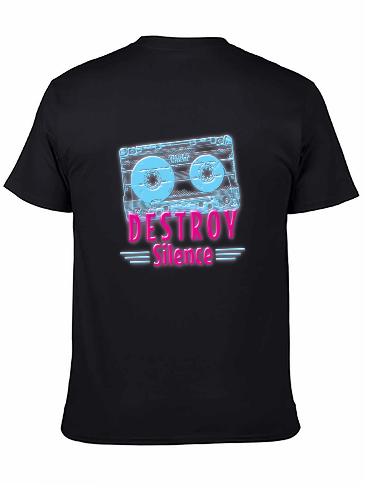 Destroy Silence Cassette Tape Graphic Tee