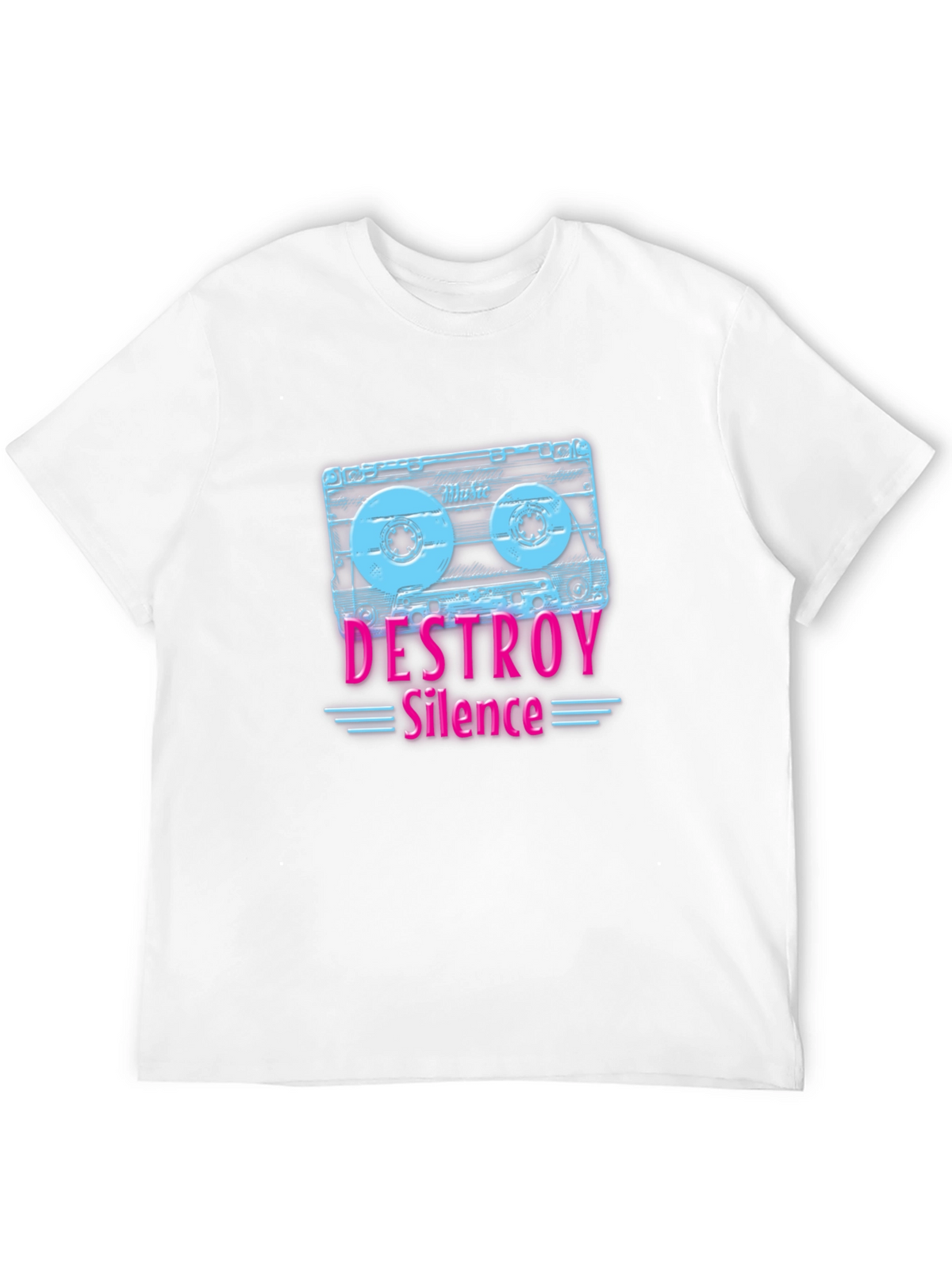 Destroy Silence Cassette Tape Graphic Tee