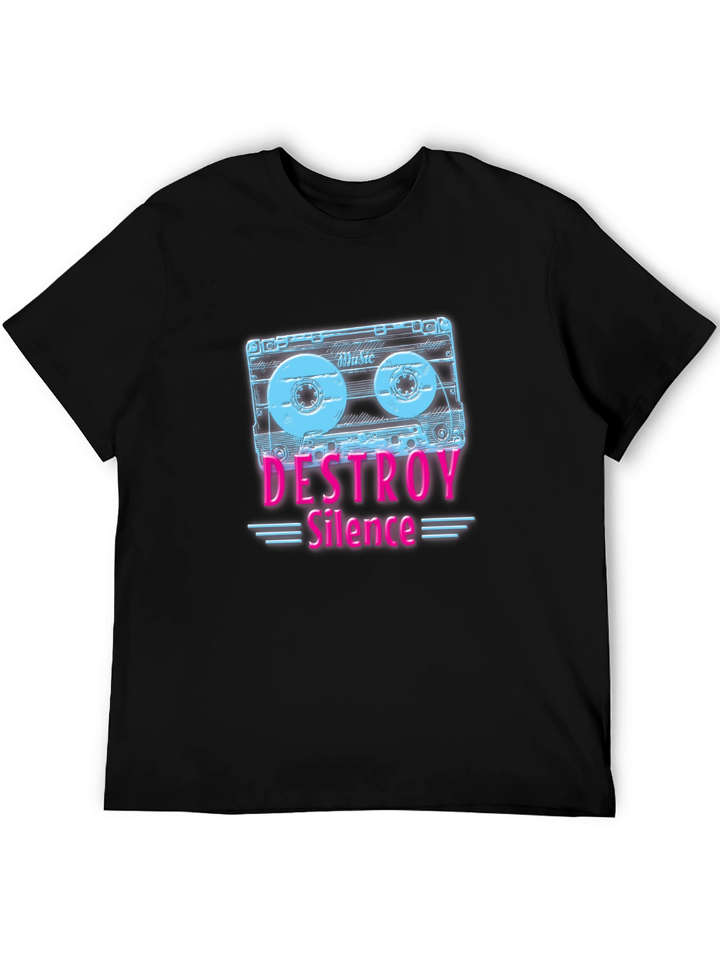 Destroy Silence Cassette Tape Graphic Tee