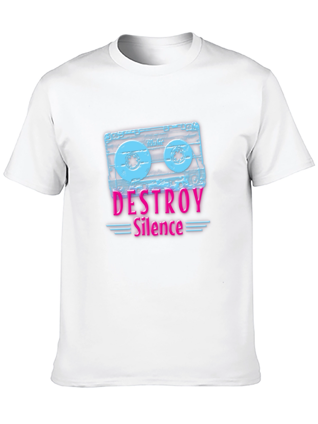 Destroy Silence Cassette Tape Graphic Tee
