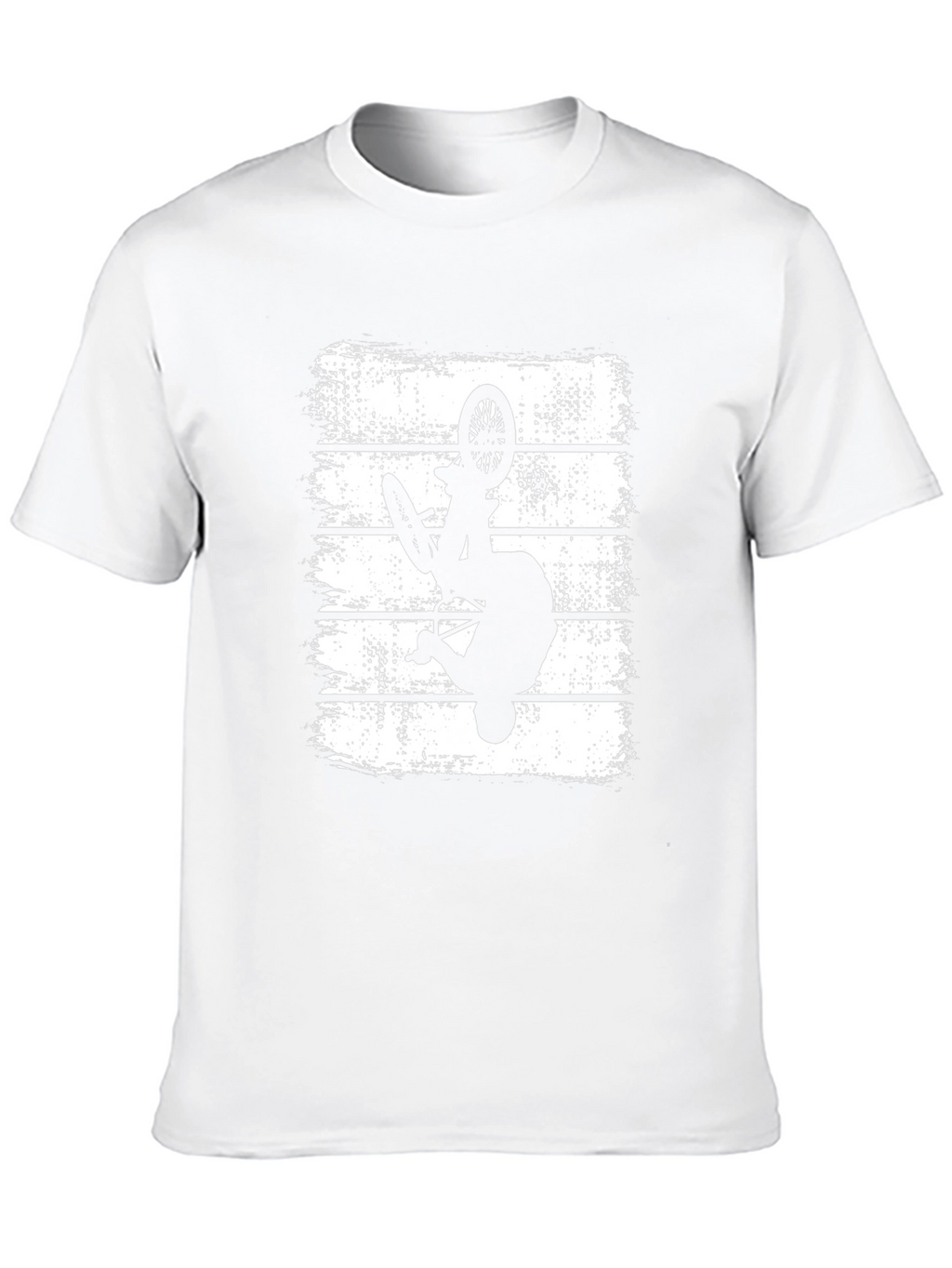 BMX Rider Silhouette Graphic Tee - Black
