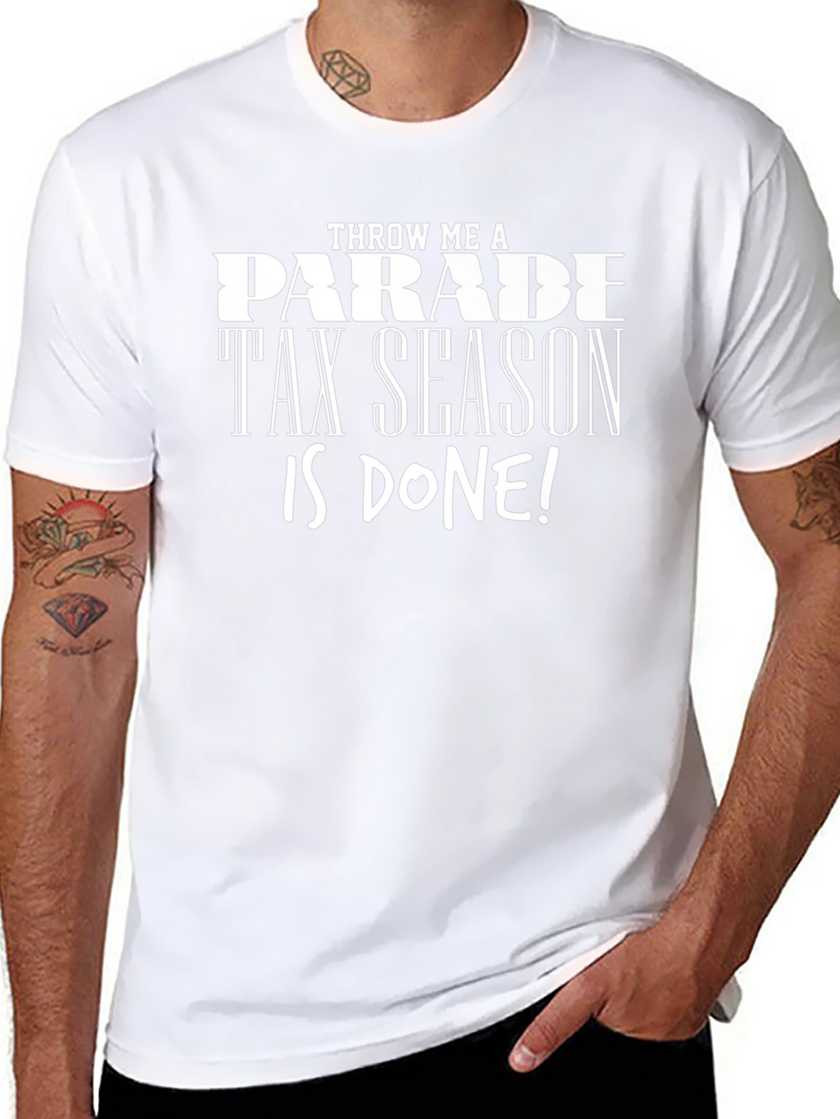 Tax Season Done Black T-Shirt
