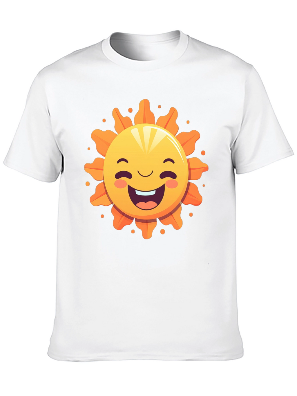 Happy Sunshine Graphic Tee - Black Cotton T-Shirt