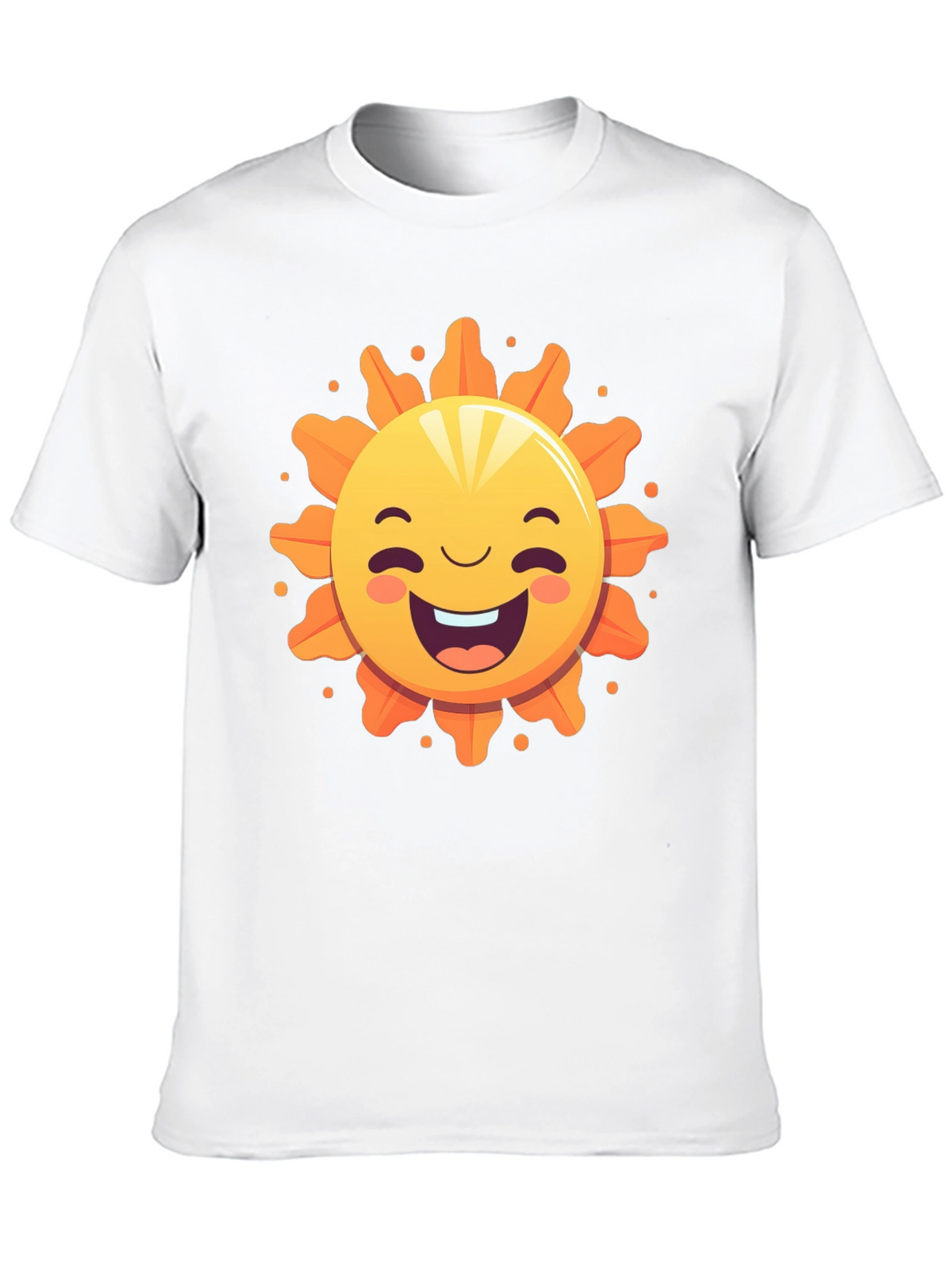 Happy Sunshine Graphic Tee - Black Cotton T-Shirt