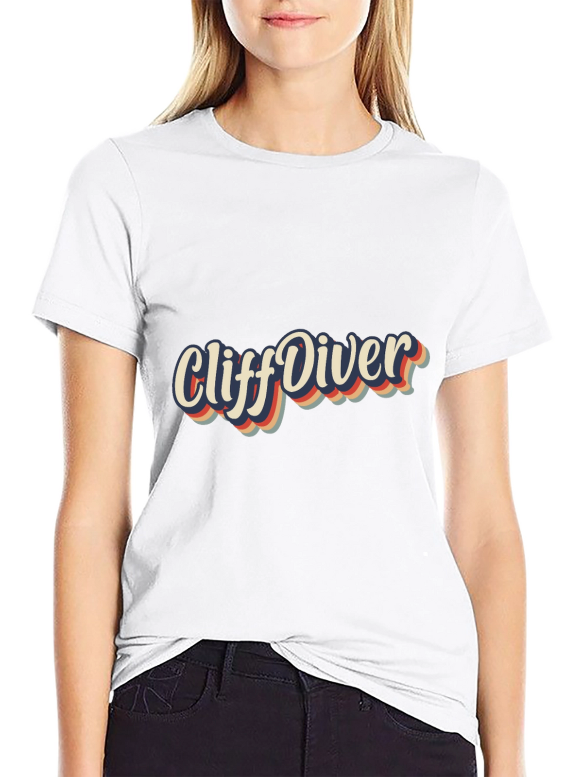 Retro Cliff Diver Graphic Tee