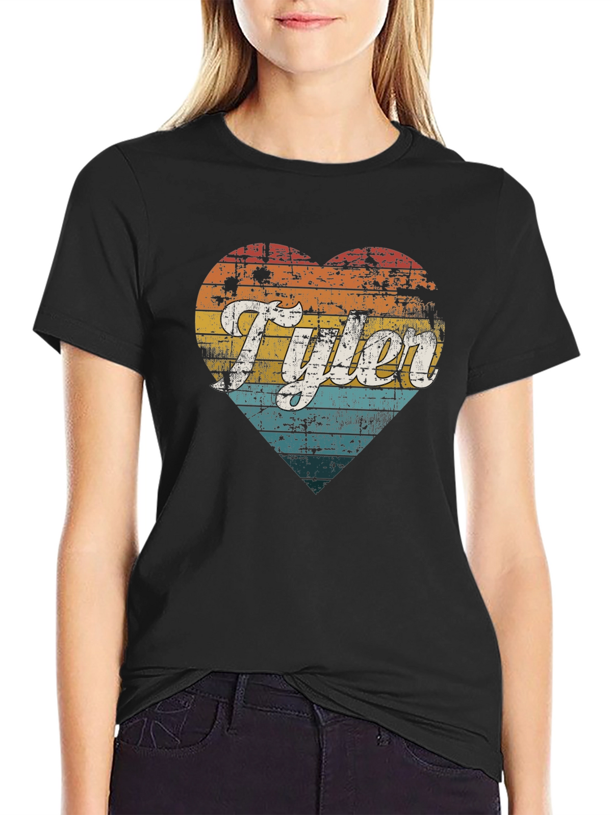 Retro Tyler Heart Graphic Tee