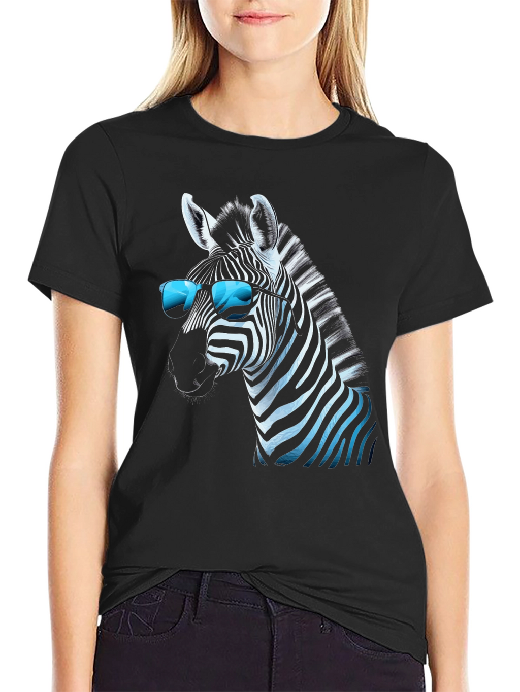 Cool Zebra Graphic T-Shirt