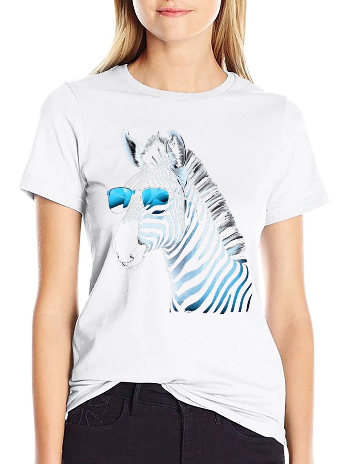 Cool Zebra Graphic T-Shirt