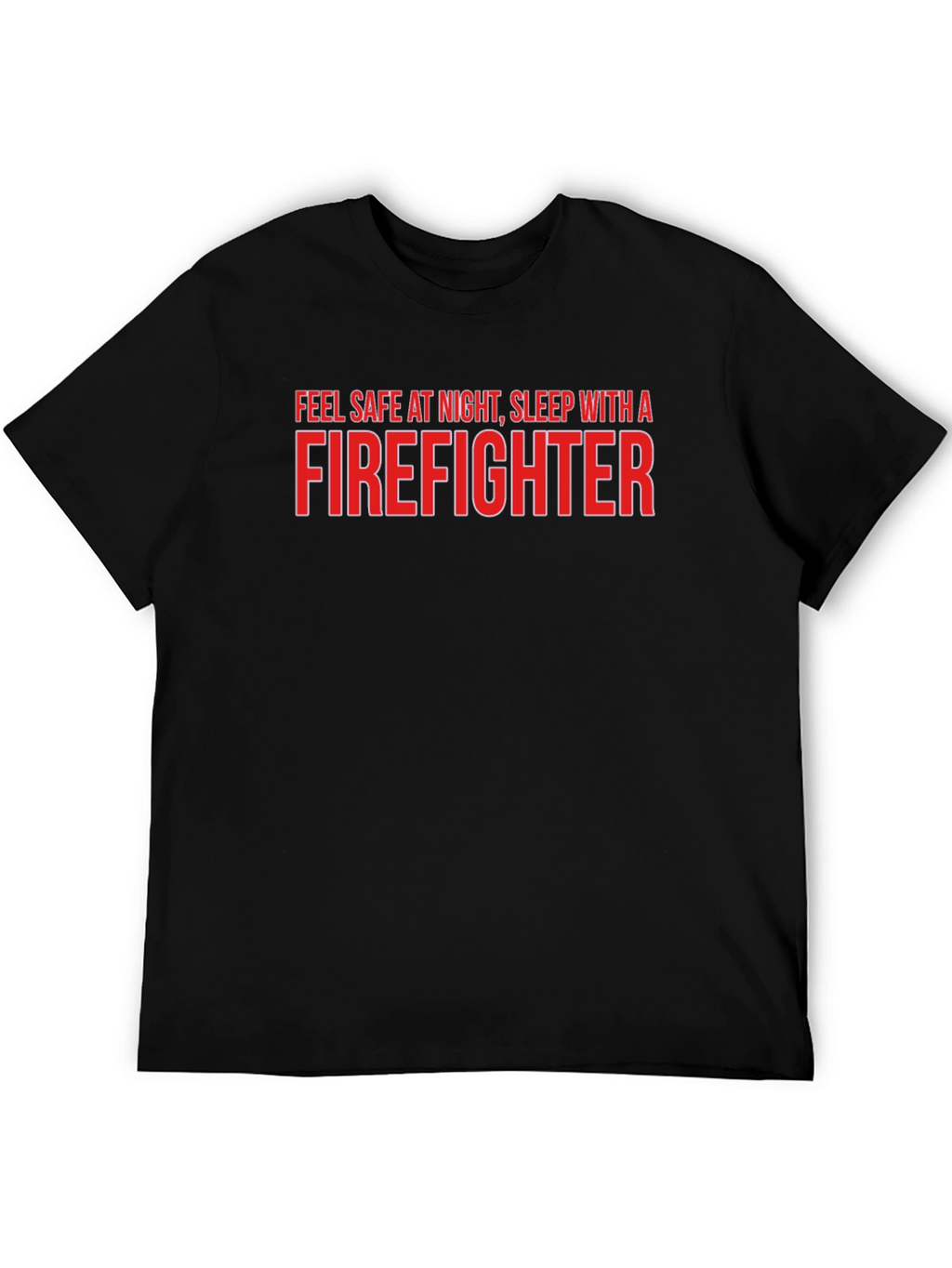 Firefighter Slogan Graphic Tee - Black