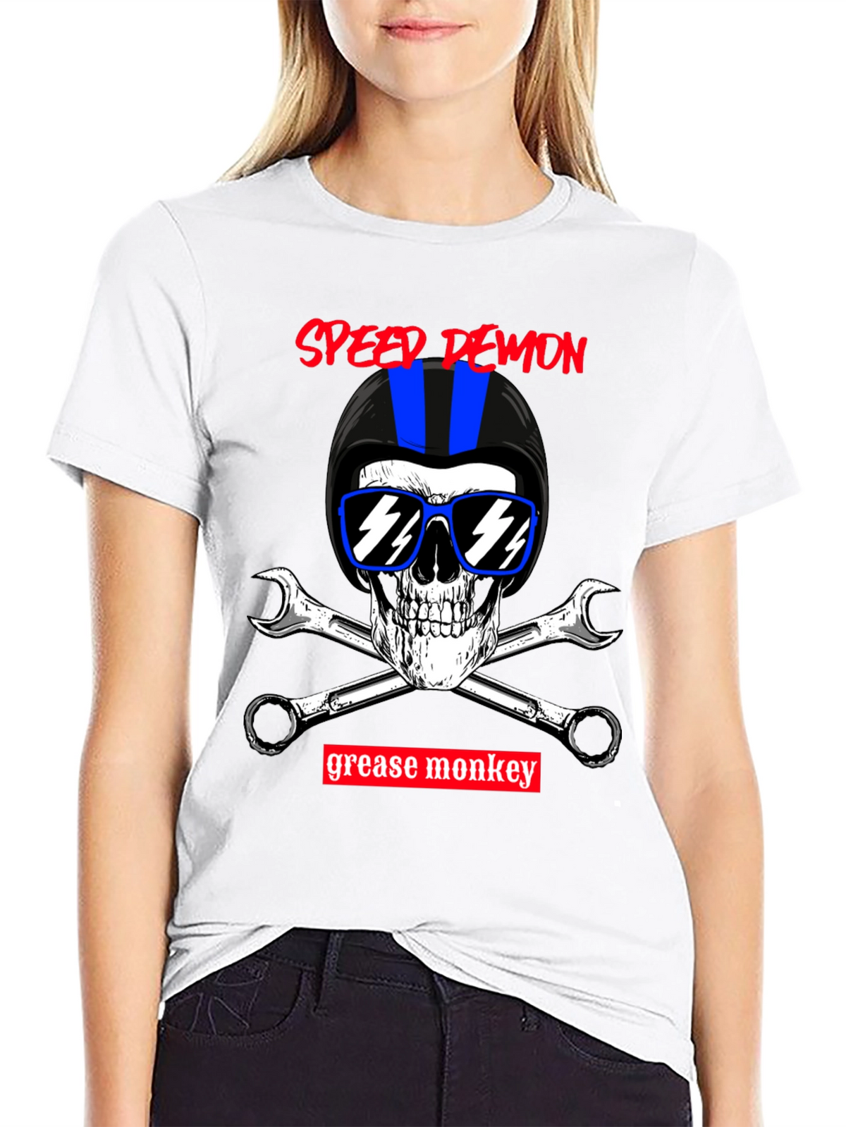 Speed Demon Grease Monkey Biker T-Shirt