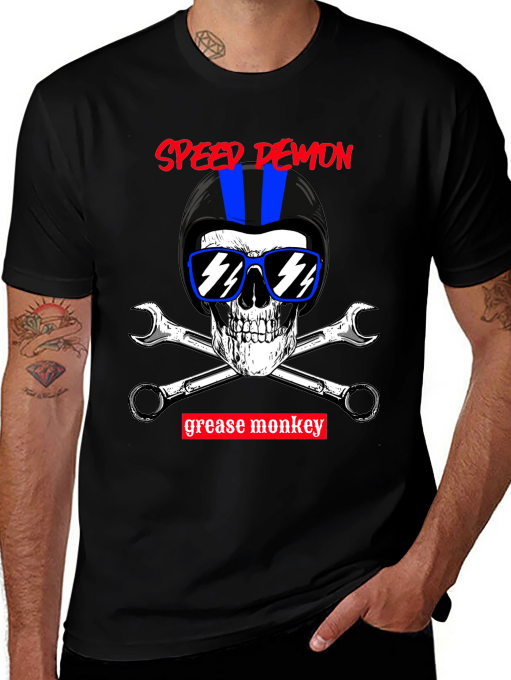 Speed Demon Grease Monkey Biker T-Shirt
