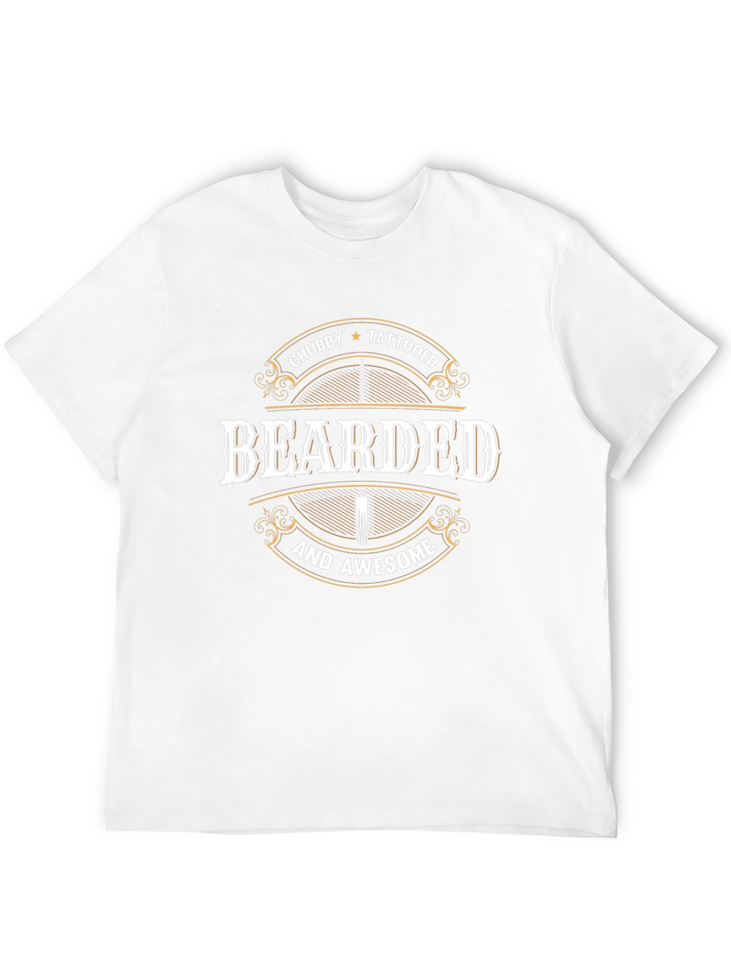 Bearded Chubby Tattooed Awesome T-Shirt