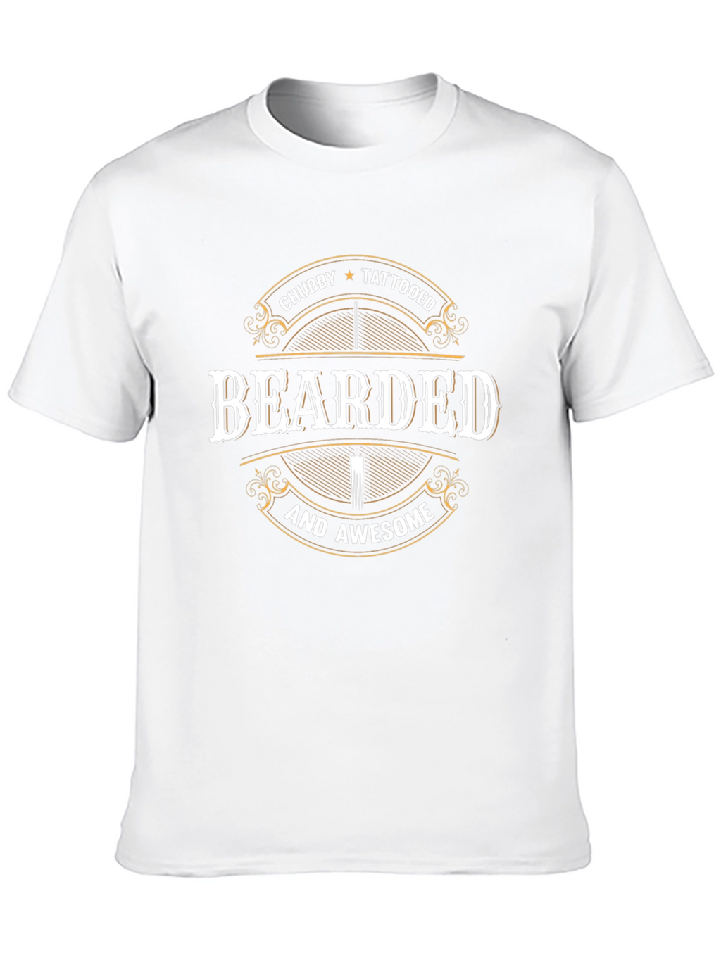 Bearded Chubby Tattooed Awesome T-Shirt