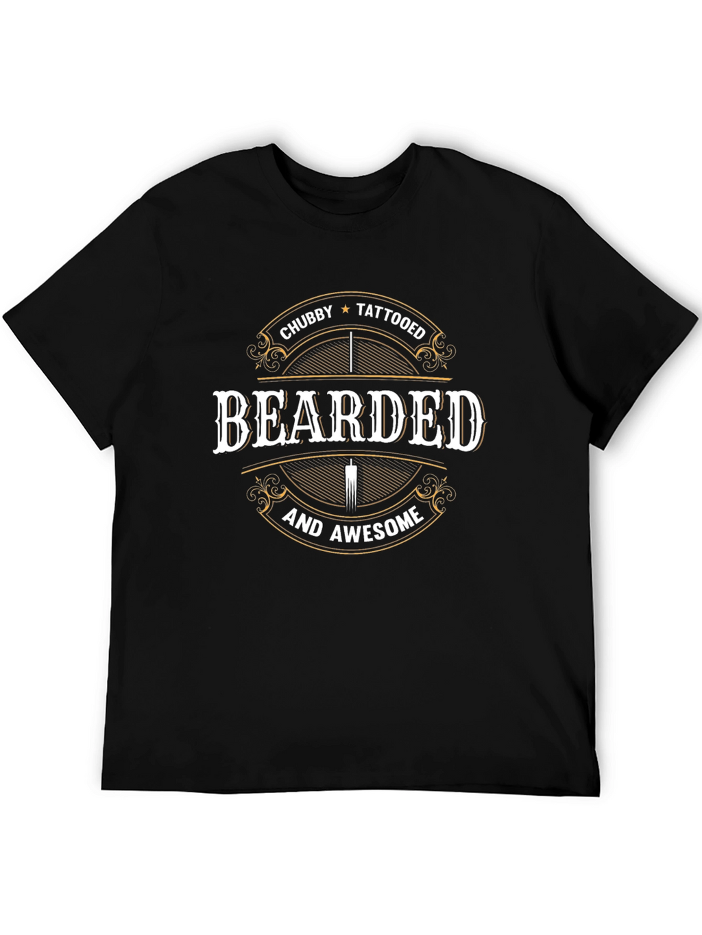 Bearded Chubby Tattooed Awesome T-Shirt