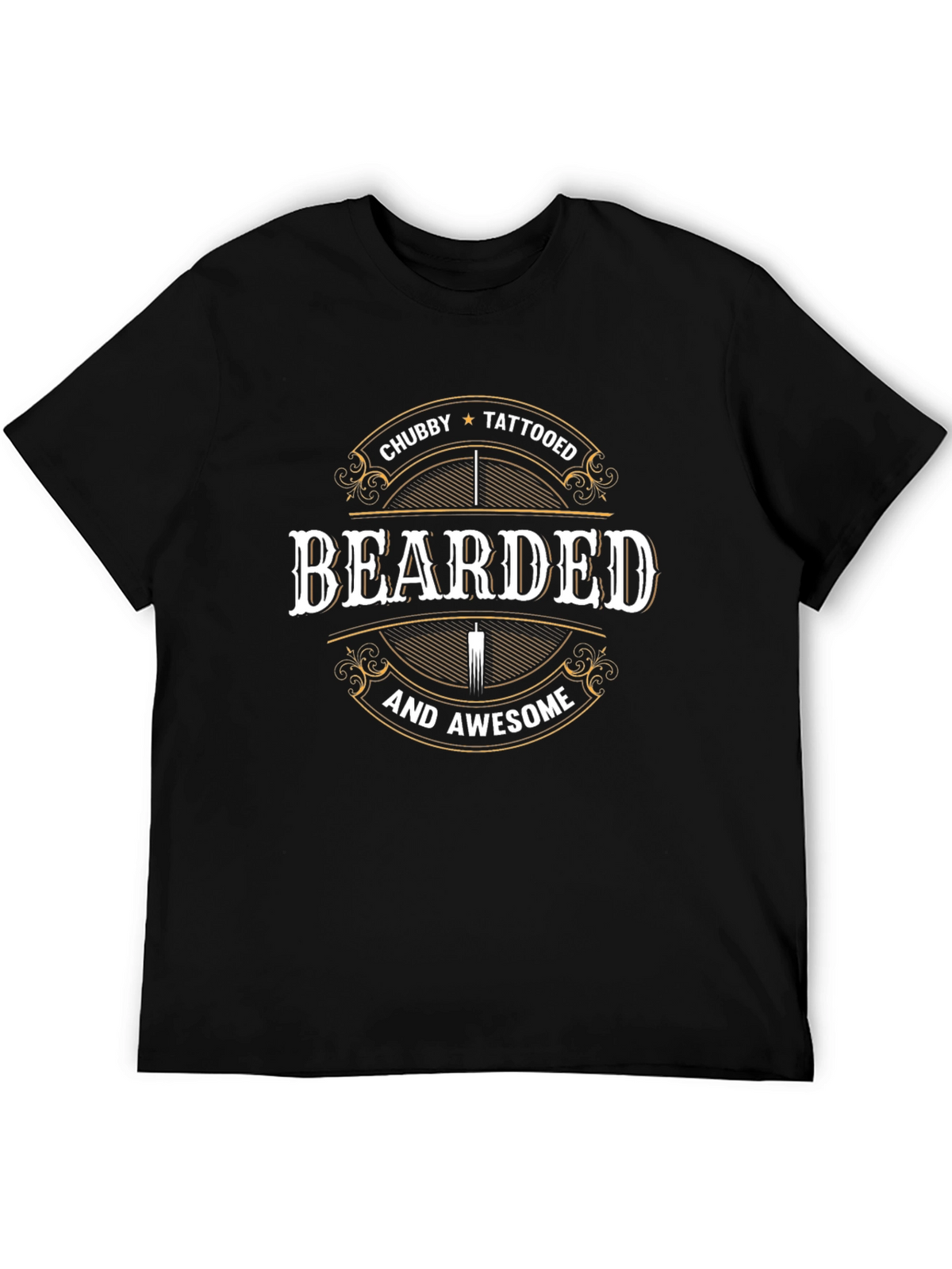 Bearded Chubby Tattooed Awesome T-Shirt