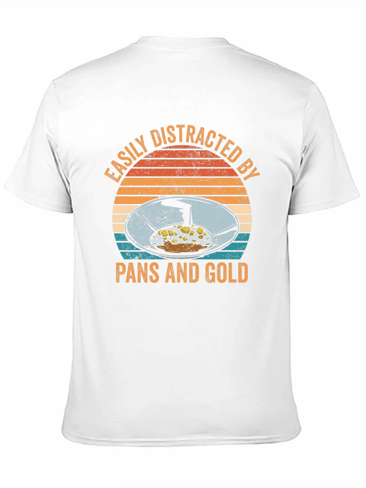 Easily Distracted by Pans and Gold T-Shirt