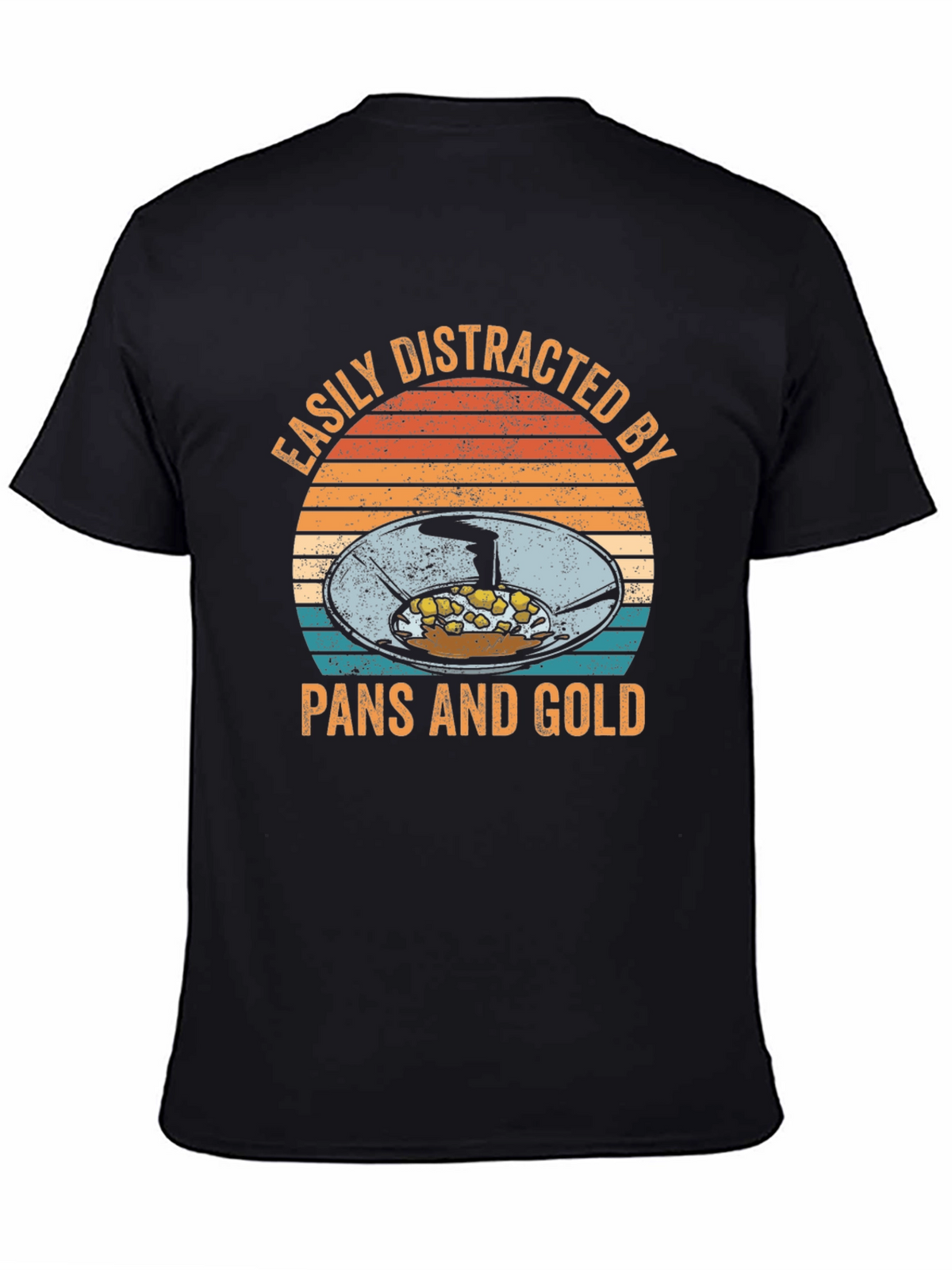 Easily Distracted by Pans and Gold T-Shirt