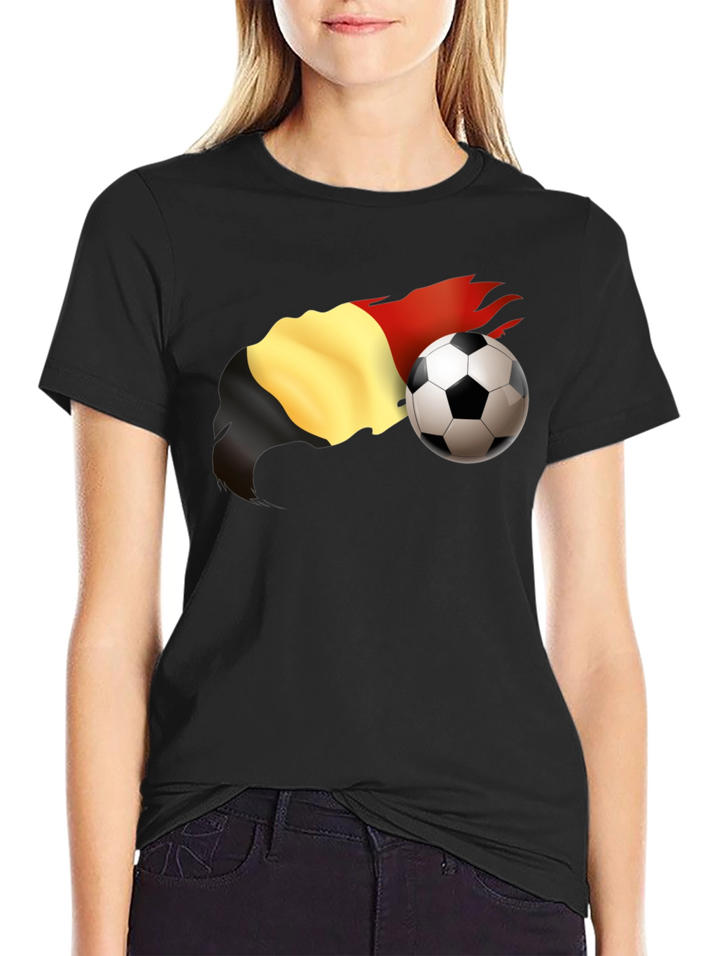 Belgium Soccer Fan T-Shirt - Black