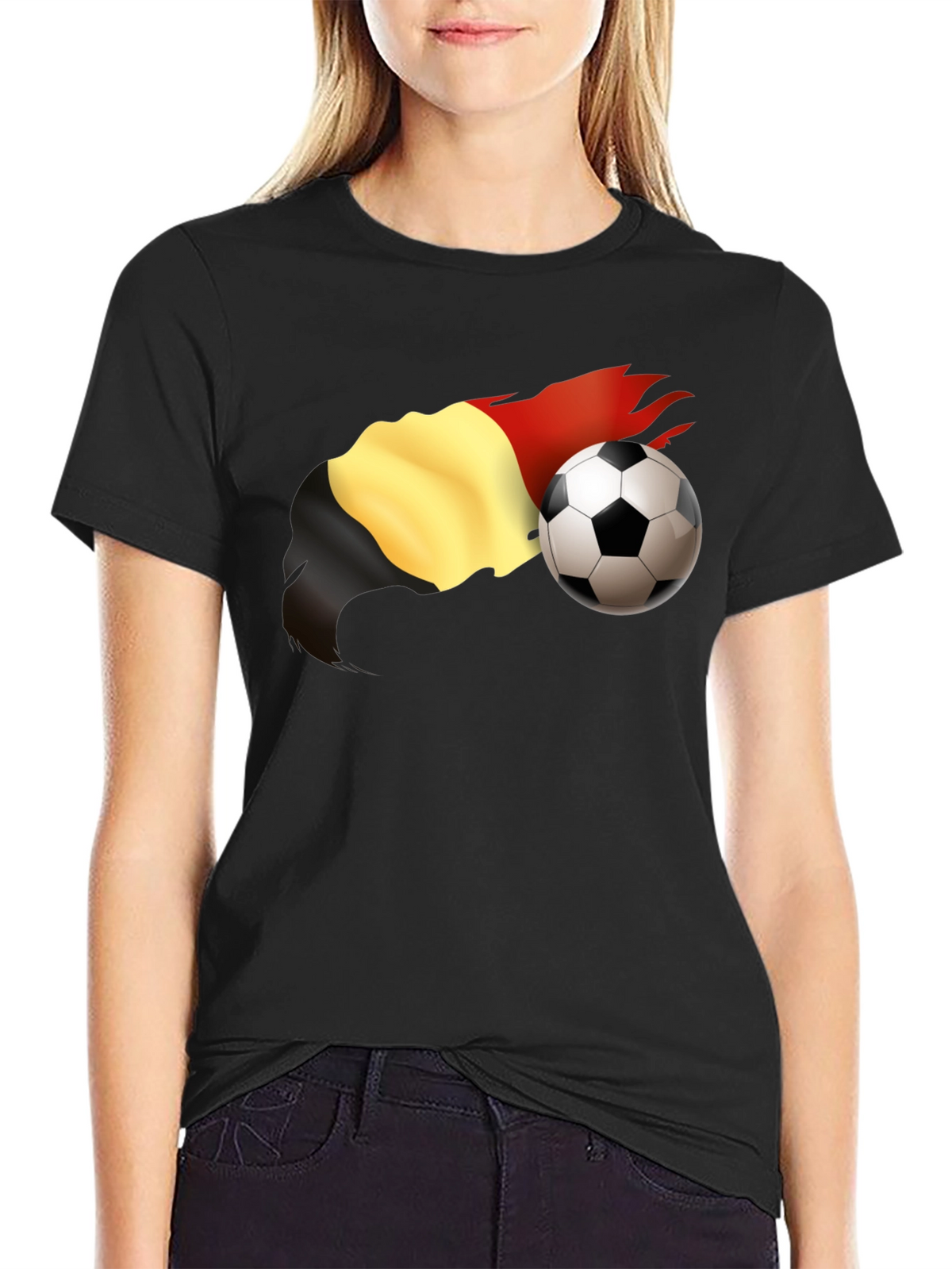 Belgium Soccer Fan T-Shirt - Black