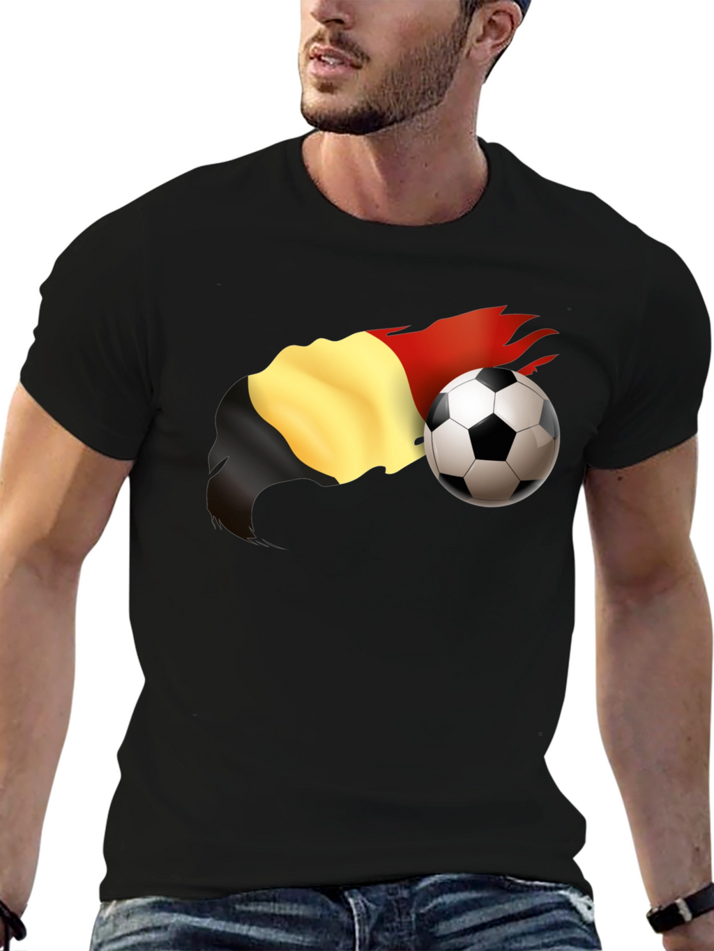 Belgium Soccer Fan T-Shirt - Black