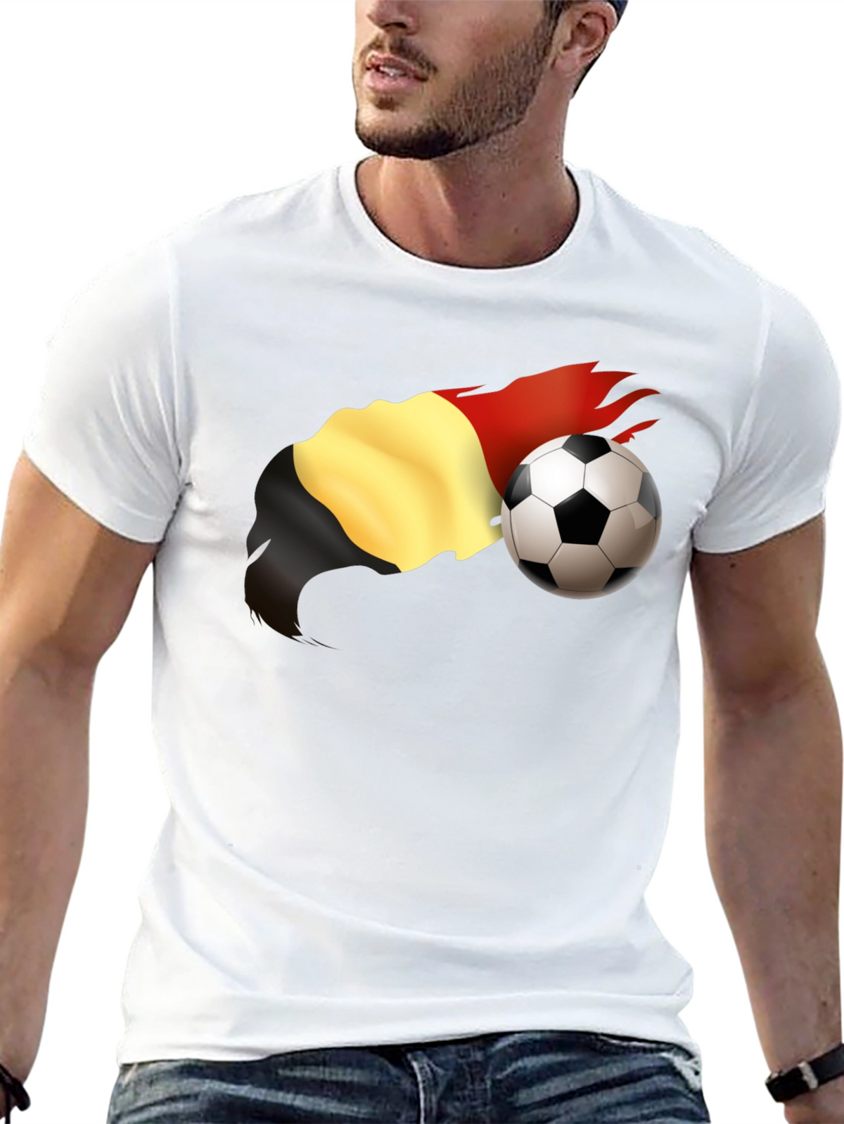 Belgium Soccer Fan T-Shirt - Black