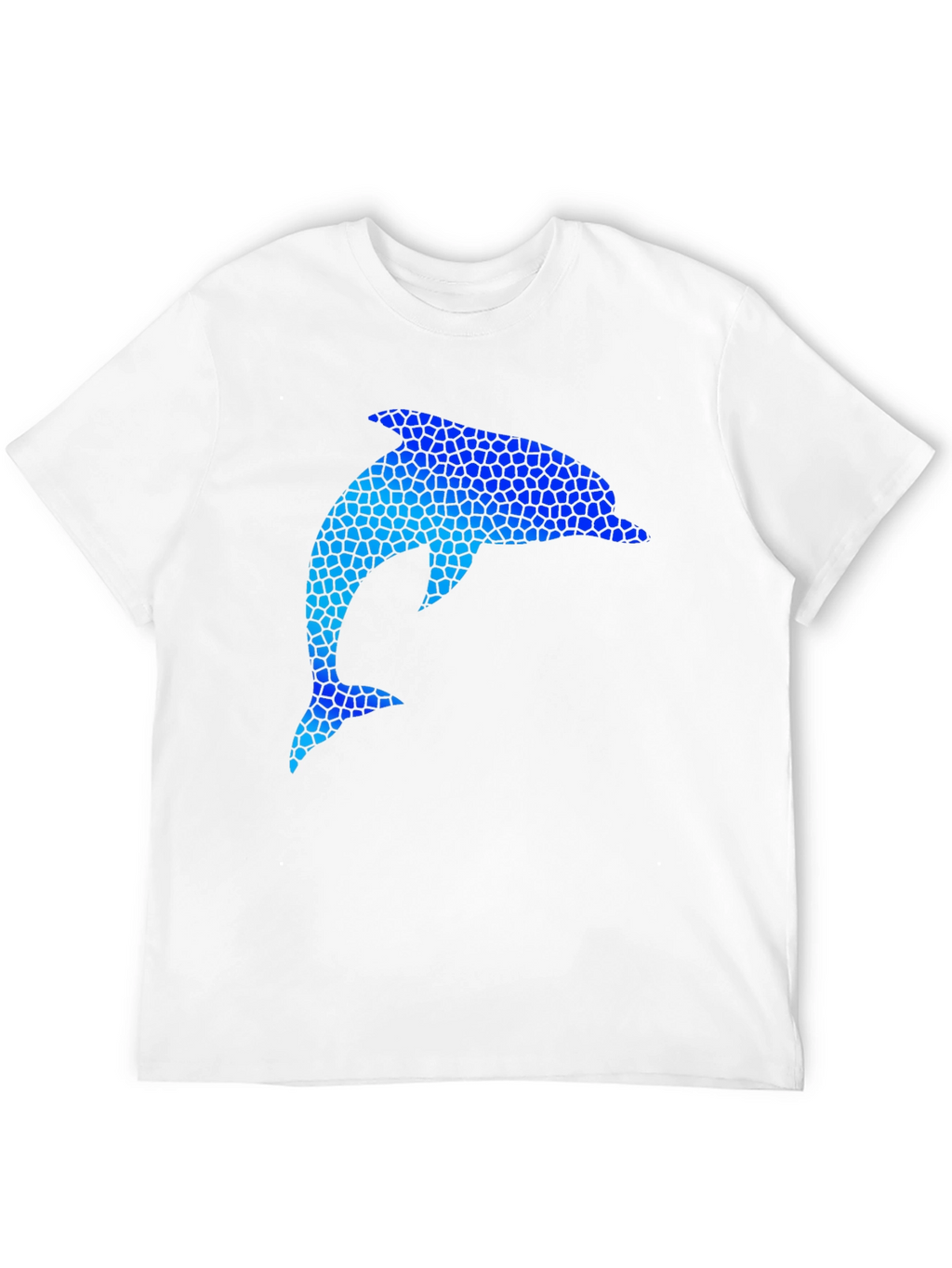 Dolphin Mosaic Graphic Black T-Shirt
