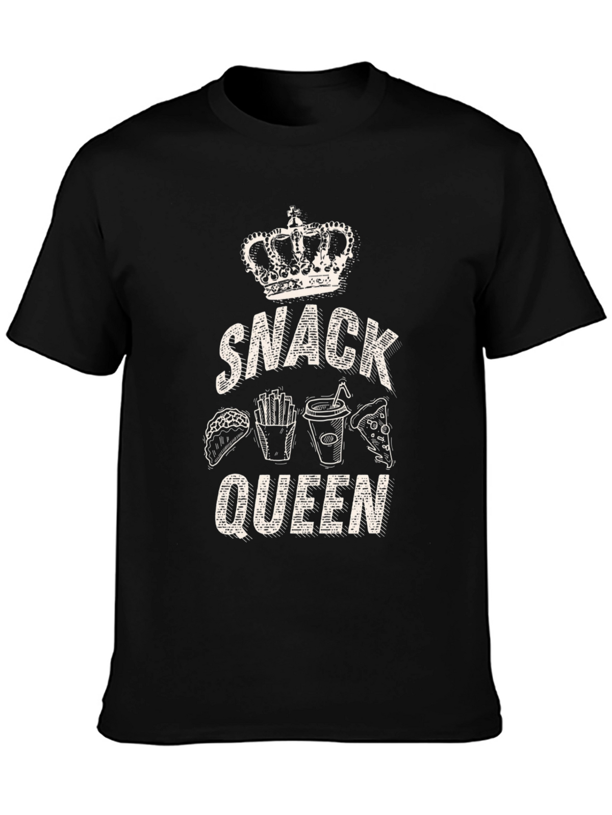 Snack Queen Black T-Shirt