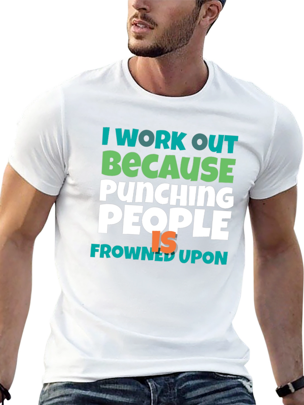 Workout Motivation Tee - Punching People