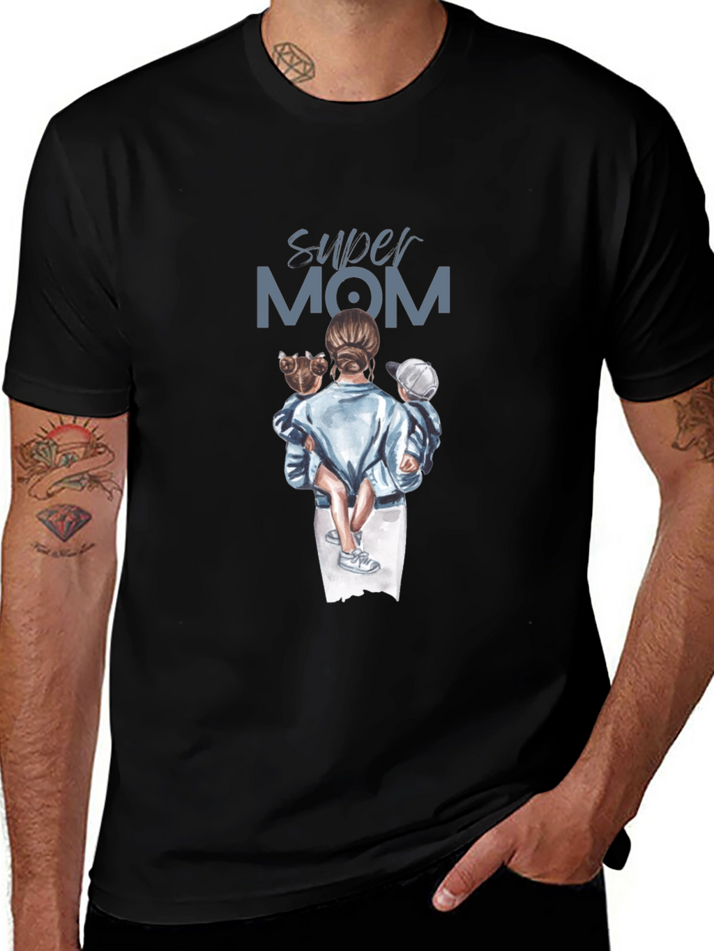 Super Mom T-Shirt - Graphic Tee Mothers Day Gift