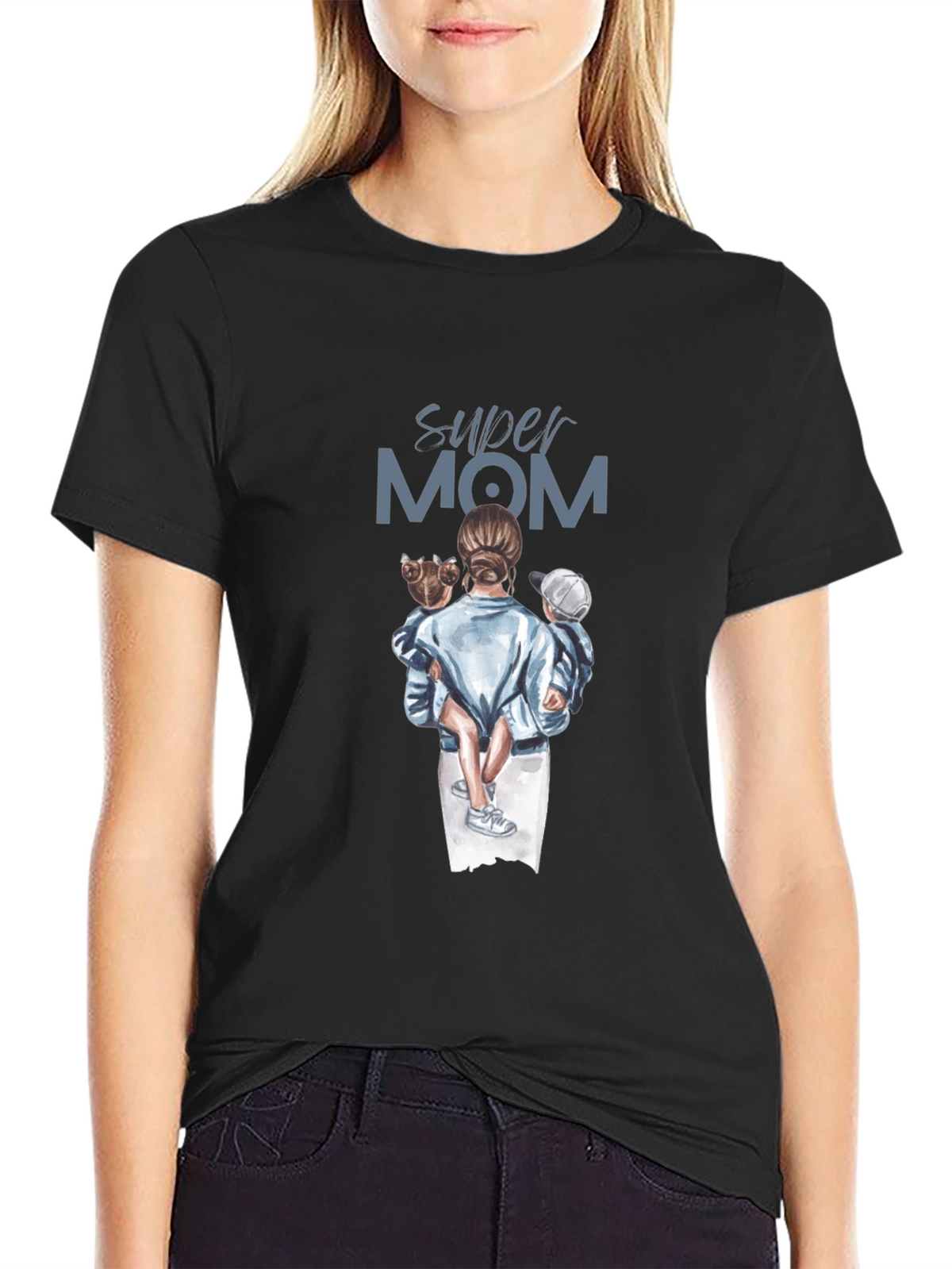 Super Mom T-Shirt - Graphic Tee Mothers Day Gift