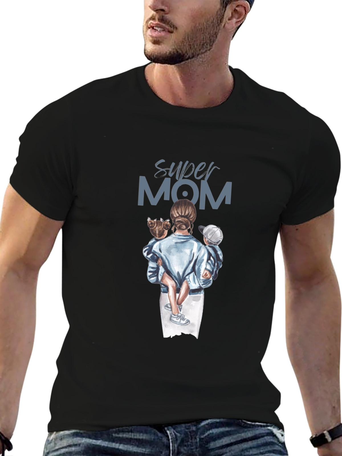 Super Mom T-Shirt - Graphic Tee Mothers Day Gift